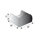 BETONSKI IZDELEK OBLAK GROUP ŠKARPNIK VELIKI LITI 45X45X17/24 CM, CEM. SIV