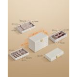 ŠKATLA ZA NAKIT SONGMICS HOME ANAH Z OGLEDALOM