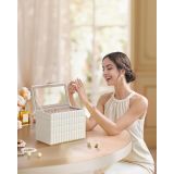 ŠKATLA ZA NAKIT SONGMICS HOME ANAH Z OGLEDALOM