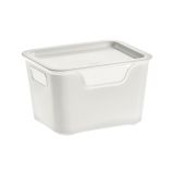 ŠKATLA/ZABOJ BELLA 18X14X11 CM(L),S POKROVOM BELA