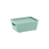 ŠKATLA/ZABOJ BELLA 18X14X7 CM (M),S POKROVOM ŽAJBLJEV ZELENI