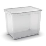 ŠKATLA/ZABOJ CURVER TBOX, TRANSPARENT, 70 L S POKROVOM