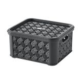 ŠKATLA/ZABOJ TONTARELLI ARIANNA 16.6X14.5XH8.5CM SIVA