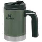 STANLEY THE BIG GRIP CAMP MUG 0.47L, HAMMERTONE ZELENA, VAKUUMSKO IZOLIRANA SKODELICA
