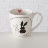 SKODELICA / LONČEK BOLTZE HAPPY, BEL Z VZORCEM, 400 ML, SORT.