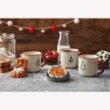 SKODELICA / LONČEK DECORIS 12X9X8.2 CM BOŽIČNI MOTIV