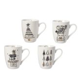 SKODELICA / LONČEK DECORIS 8X12X11 CM BOŽIČNI MOTIV