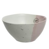 SKODELICA ZA KOSMIČE DECORIS VIŠINA 7.5 CM, DVOBARVNA BELO-ROZA