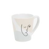 SKODELICA / LONČEK HOME DECO 300 ML DEKOR OBRAZ PORCELAN