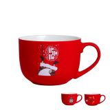 SKODELICA / LONČEK MHOME 370 ML, RDEČA IZ SILIKONA RAZLIČNI MOTIVI