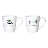 SKODELICA / LONČEK RITZENHOFF & BREKER 360 ML RAZLIČNI VOZORCI ZELENA WINTER JOY