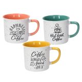 SKODELICA / LONČEK TOGNANA 360 ML DES ARTS HAPPY COFFEE AR-VE-