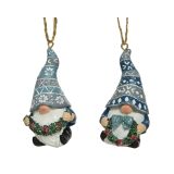 OKRASEK ZA JELKO ŠKRAT, MODRE BARVE, 7.5 CM, SORT