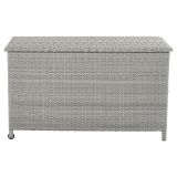 SKRINA DAVOS FIX WHEELS WICKER-ALU GREY 120X60X68