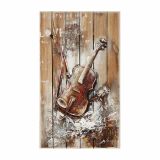 SLIKA BIVA GLASBILO 54X90 CM 3D RAZLIČNA DEKORJA