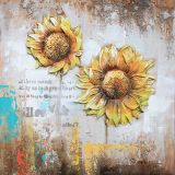 SLIKA BIVA SONČNICE 80X80 CM 3D RAZLIČNA DEKORJA