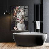 SLIKA STYLER BAROQUE STEKLENA Z OKVIRJEM 80X120 FA025