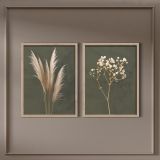 SLIKA STYLER BOHO DVOJNA Z OKVIRJEM 30X40 FR382