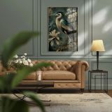 SLIKA STYLER GREEN HERON Z OKVIRJEM 80X120 FA044