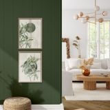 SLIKA STYLER GREEN DVOJNA Z OKVIRJEM 30X40 FR381