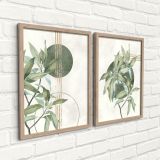 SLIKA STYLER GREEN DVOJNA Z OKVIRJEM 30X40 FR381