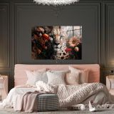 SLIKA STYLER LEO FLOWER STEKLENA 80X120 GL450