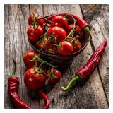 SLIKA STYLER PEPPERS STEKLENA 30X30 GL171