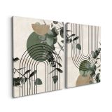 SLIKA STYLER PLATNO GREEN ARC DVOJNA 32X42 ST761