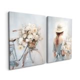 SLIKA STYLER PLATNO LUCIA DVOJNA 32X42 ST755