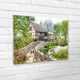 SLIKA STYLER PLATNO WATERMILL 60X80 ST490