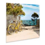 SLIKA STYLER YELLOW BIKE STEKLENA 30X30 GL333