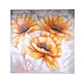 SLIKA TOGNANA ORANŽNE ROŽE 100X100 CM