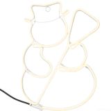 LUČKE MQ SNEŽAK 50X40 CM NEO LED TOPLO BELA