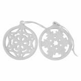 OKRASEK ZA JELKO GLOSSTYLE SNEŽINKA 7.5X8.7X0.5 CM PORCELANASTA SORTIRANO