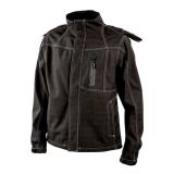 JAKNA ALBATROS SOFTSHELL HAWKING ŠT.L ANTRACIT, BELI ŠIVI