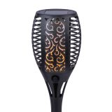 SOLARNA VRTNA SVETILKA GLOBO BAKLA OGENJ ČRNA 0.1W 3V, 1800K