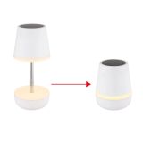 SOLARNA VRTNA SVETILKA GLOBO BELA NAMIZNA LED 0.06W IP44 3000K 110X250 MM