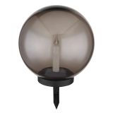 SOLARNA VRTNA SVETILKA GLOBO KROGLA, Z IMITACIJO SVEČE LED 0.06W IP44 25X38.5 CM