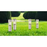 SOLARNA VRTNA SVETILKA GLOBO PALICA INOX 4X 0.06 W 3.2 V, TOPLO BELA