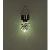 SOLARNA VRTNA SVETILKA GLOBO Z OBEŠALOM LED 0.06W IP44 60X158 MM