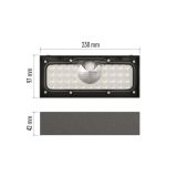 SOLARNA VRTNA SVETILKA LED SOLAR LUMINAIRE PROMA 900LM IP65 NW ČRNA