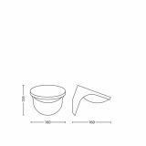 SOLARNA VRTNA SVETILKA PHILIPS 17807/87/16 DUSK SIVA 1X1.5W LED