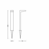 SOLARNA VRTNA SVETILKA PHILIPS GREENHOUSE 1X1W LED 17812/47/16 INOX