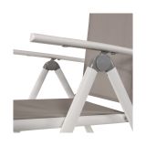 KOVINSKI STOL LESLI SOLEIL BELI 70X55X107 CM