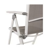 KOVINSKI STOL LESLI SOLEIL BELI 70X55X107 CM