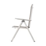 KOVINSKI STOL LESLI SOLEIL BELI 70X55X107 CM