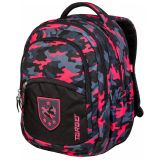 ŠOLSKI NAHRBTNIK TARGET 2V1 CURVED CAMOUFLAGE PINK 26943