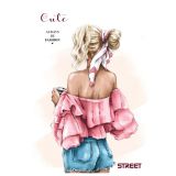 ŠOLSKI ZVEZEK STREET CUTE A4 KARO 5 MM, 54 LISTOV, SORT