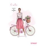 ŠOLSKI ZVEZEK STREET CUTE A4 KARO 5 MM, 54 LISTOV, SORT