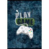 ŠOLSKI ZVEZEK STREET GAMING A4 ČRTAN Z ROBOM, 54 LISTOV, SORT